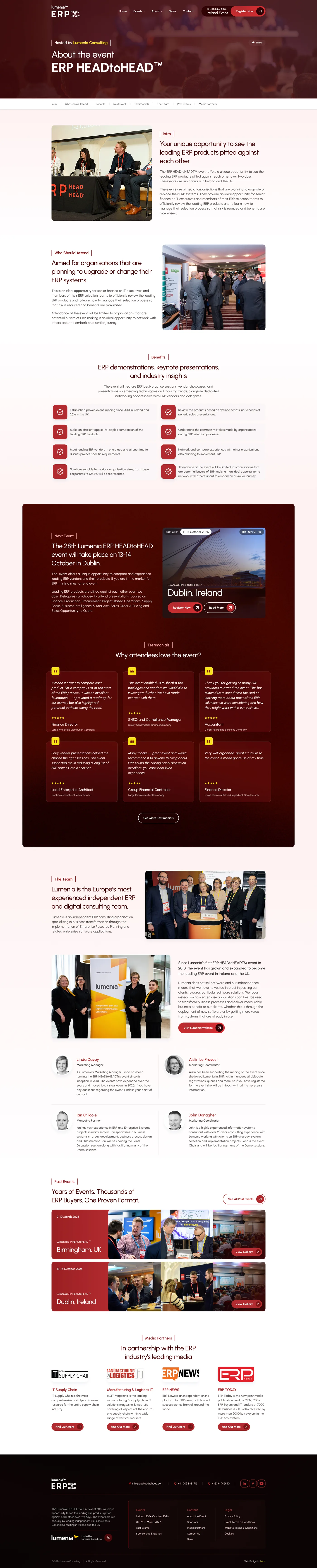 About page: the format and who it is for