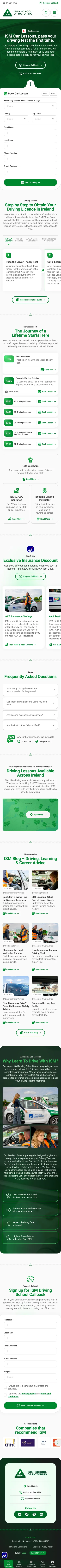 Car lessons, on a phone