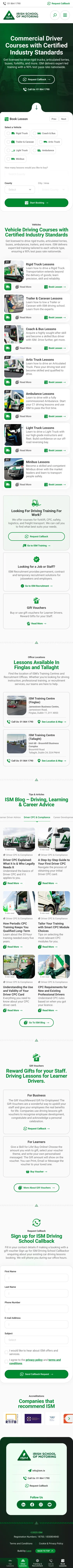Commercial courses, on a phone