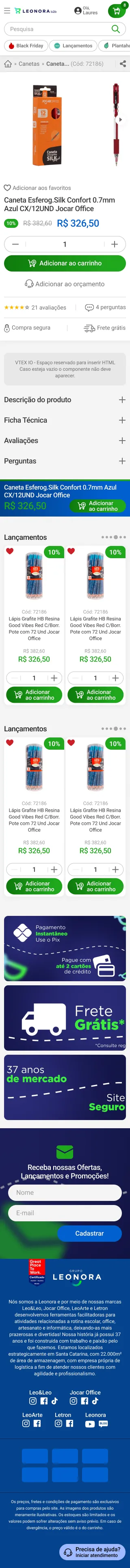 Product, on a phone